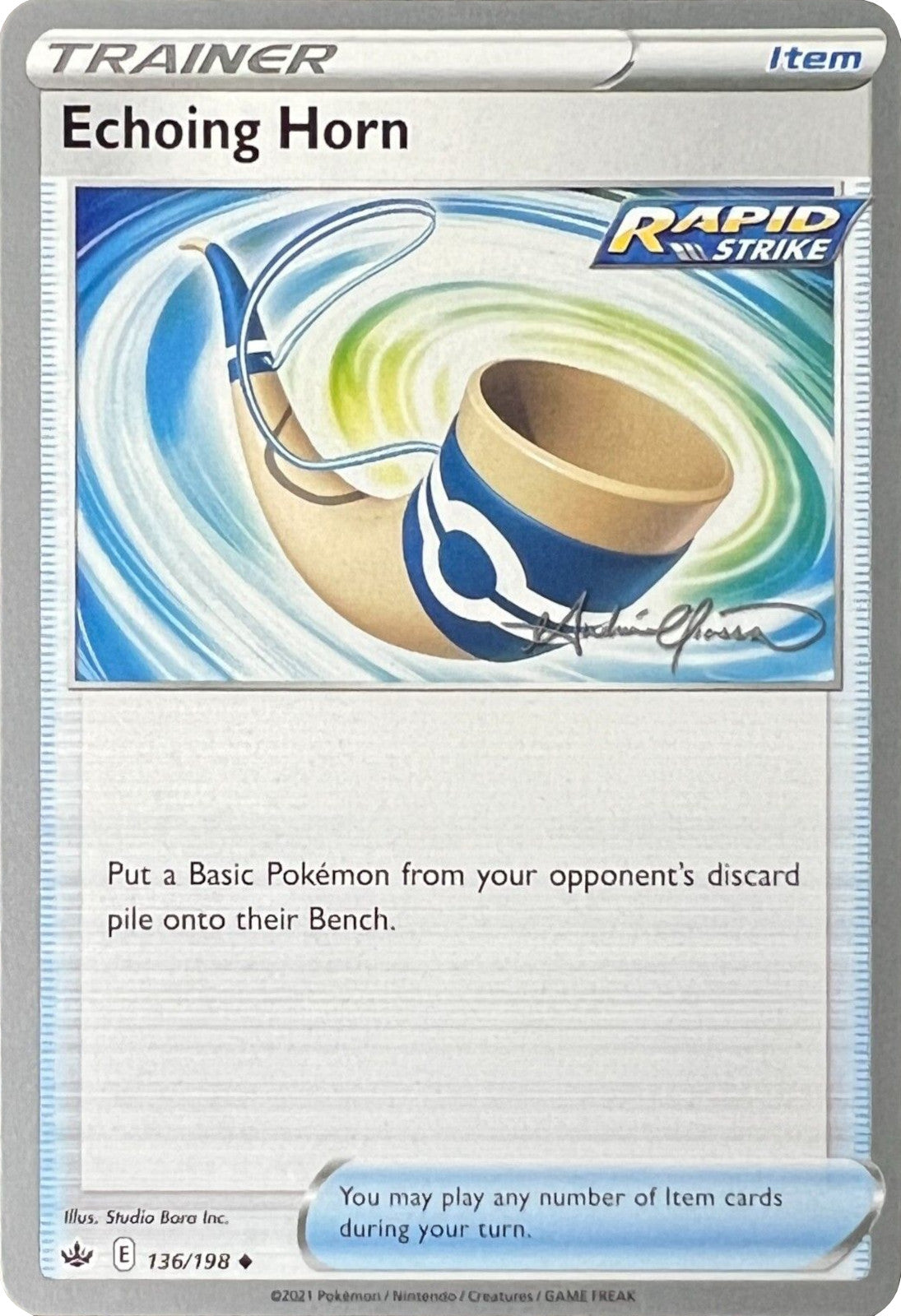 Image of Echoing Horn (136/198) (The Shape of Mew - Andre Chiasson) [World Championships 2022]