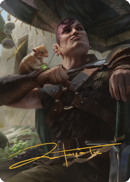 Image of Minsc & Boo, Timeless Heroes Art Card (38) (Gold-Stamped Signature) [Commander Legends: Battle for Baldur's Gate Art Series]