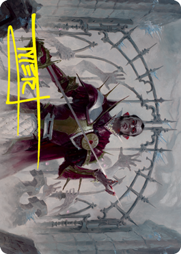 Image of Cemetery Gatekeeper Art Card (Gold-Stamped Signature) [Innistrad: Crimson Vow Art Series]
