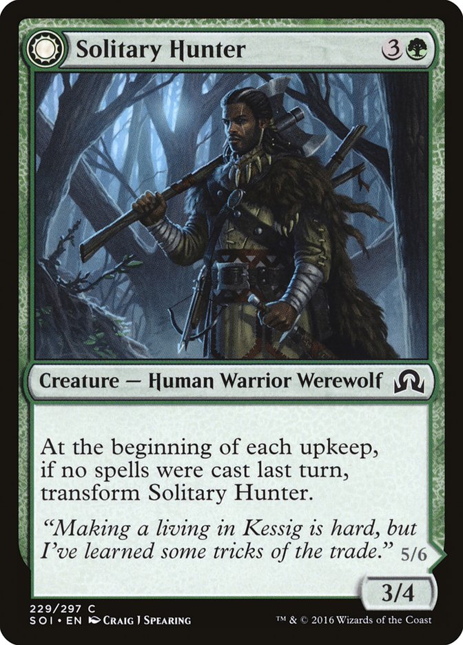 Image of Solitary Hunter // One of the Pack [Shadows over Innistrad]