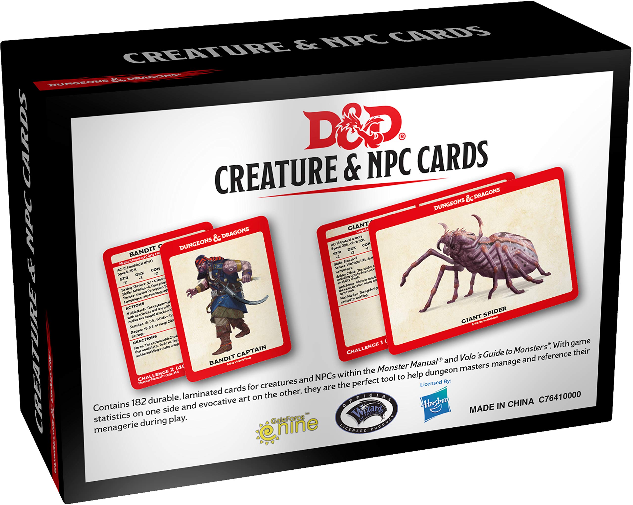 Image of Creature & NPC Cards - Dungeons and Dragons 5e Spellbook Cards
