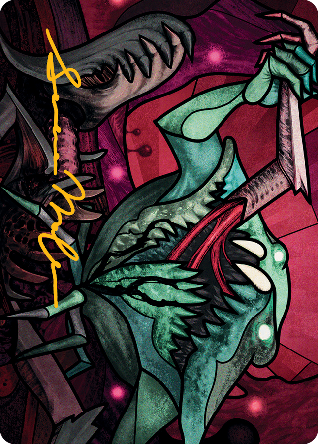 Image of Yargle, Glutton of Urborg Art Card (Gold-Stamped Signature) [March of the Machine Art Series]