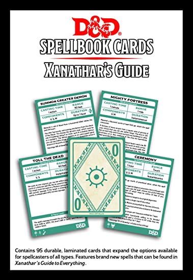 Xanathar's Guide to Everything - Dungeons and Dragons 5e Spellbook Cards