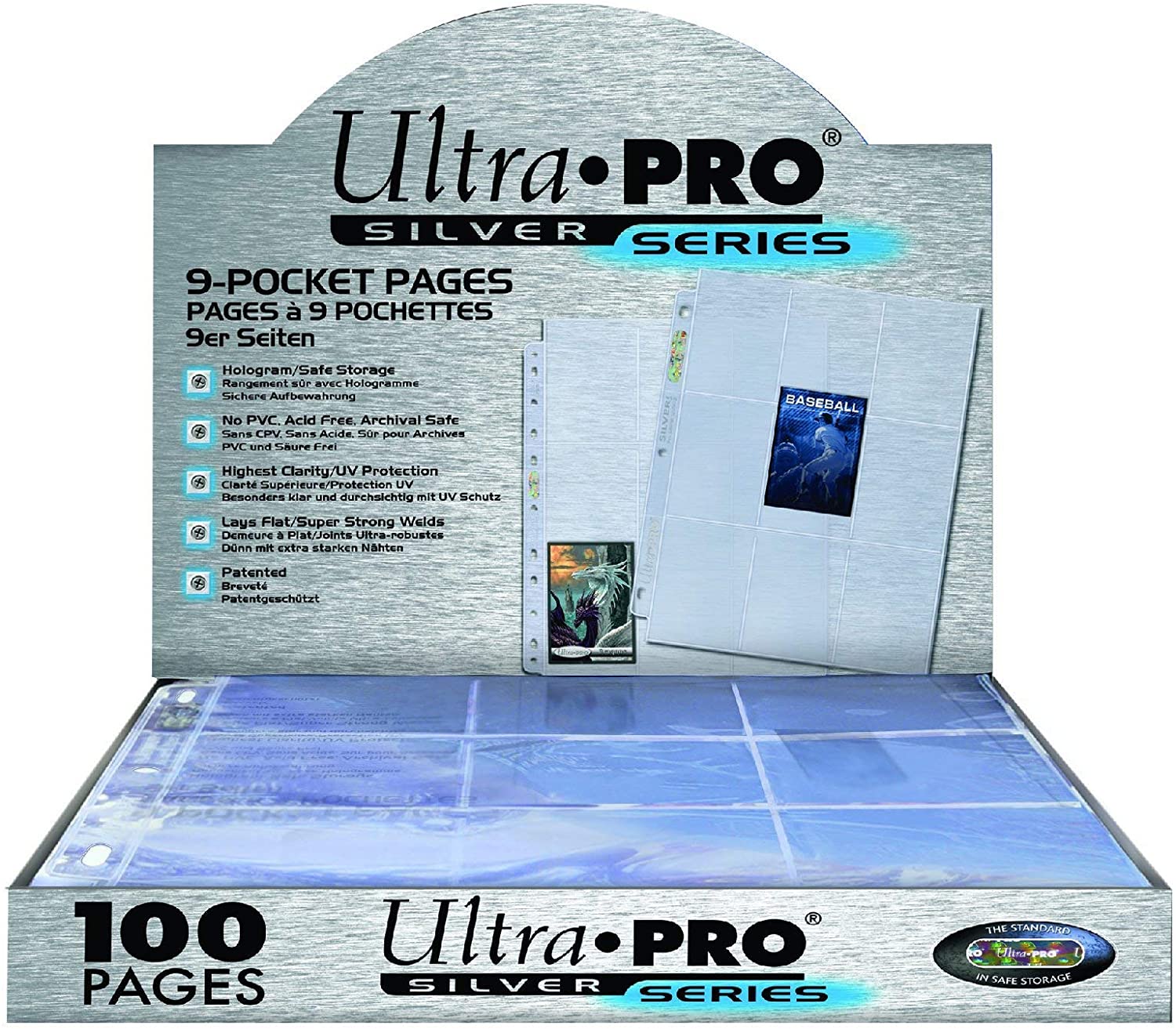 Image of Silver Series: 9 Pocket Page Protectors - Ultra Pro