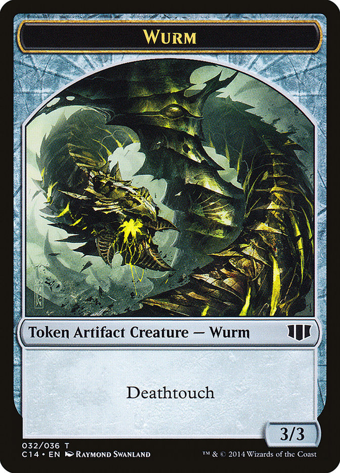 Image of Wurm (032/036) // Goat Double-Sided Token [Commander 2014 Tokens]