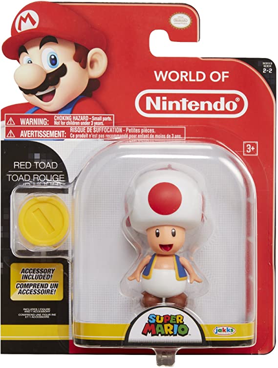 Super Mario: Red Toad World Of Nintendo Figure