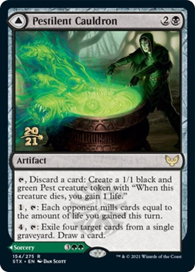 Image of Pestilent Cauldron // Restorative Burst [Strixhaven: School of Mages Prerelease Promos]