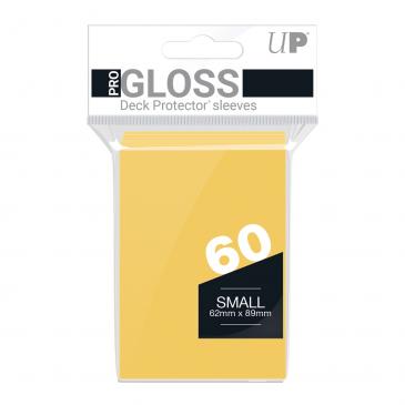 Image of Yellow Pro Gloss (Japanese) [60 ct] Ultra Pro Deck Protector Sleeves