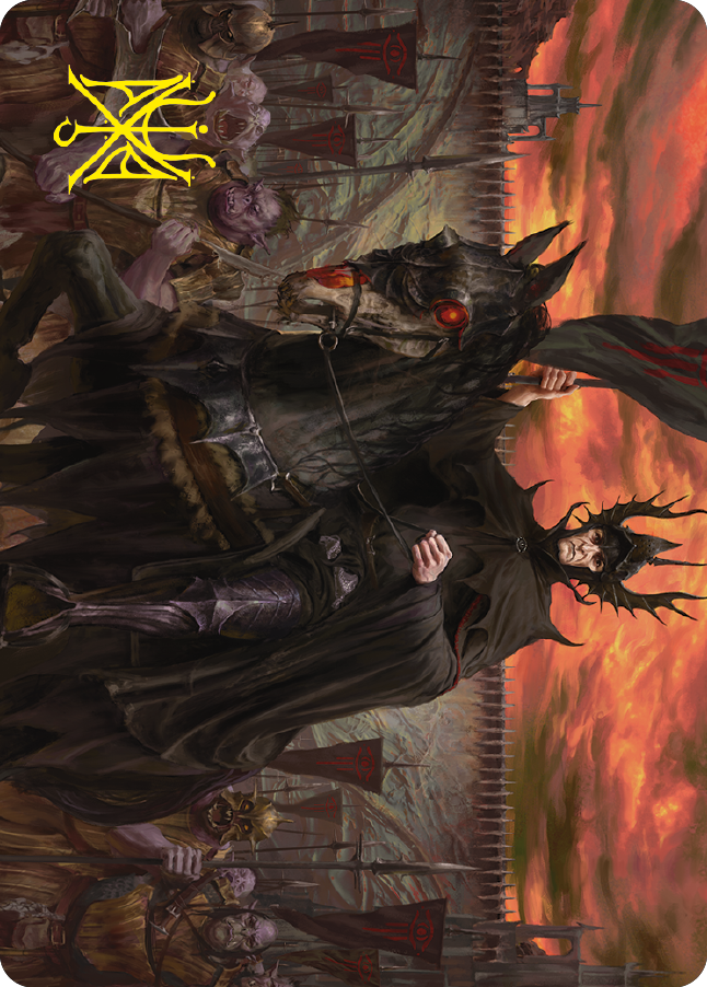 Image of The Mouth of Sauron Art Card (Gold-Stamped Signature) [The Lord of the Rings: Tales of Middle-earth Art Series]