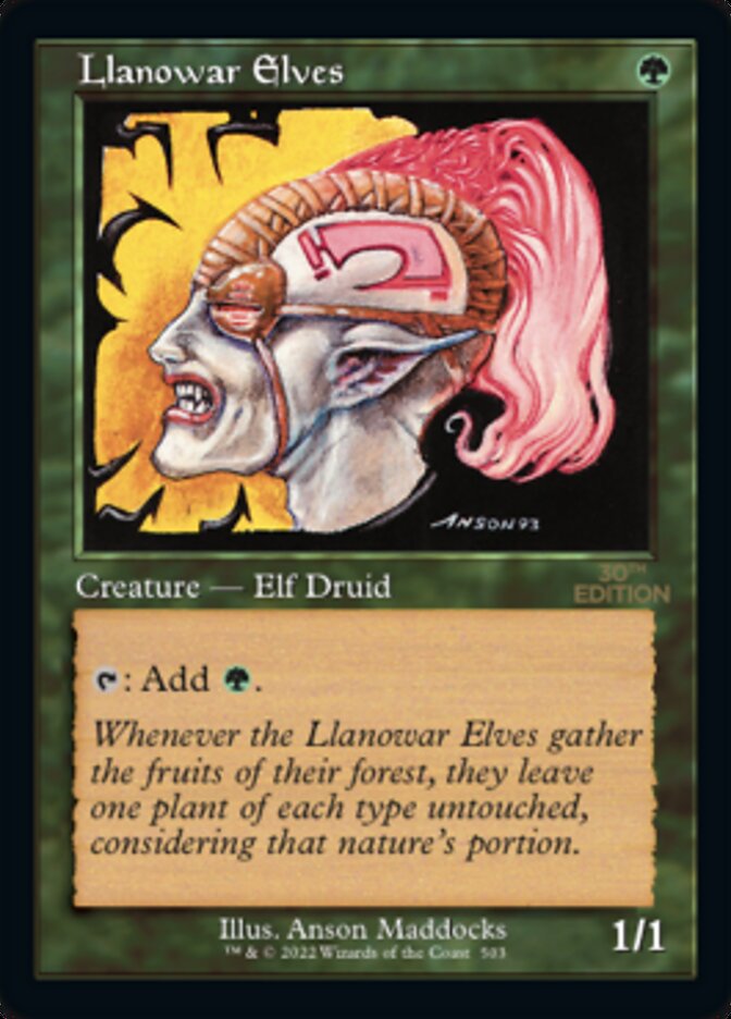 Image of Llanowar Elves (Retro) [30th Anniversary Edition]