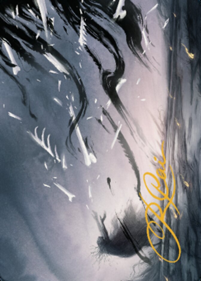 Image of Shadow Prophecy Art Card (Gold-Stamped Signature) [Dominaria United Art Series]