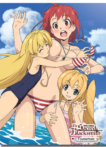 Image of SACRED BLACKSMITH BEACH GROUP WALLSCROLL