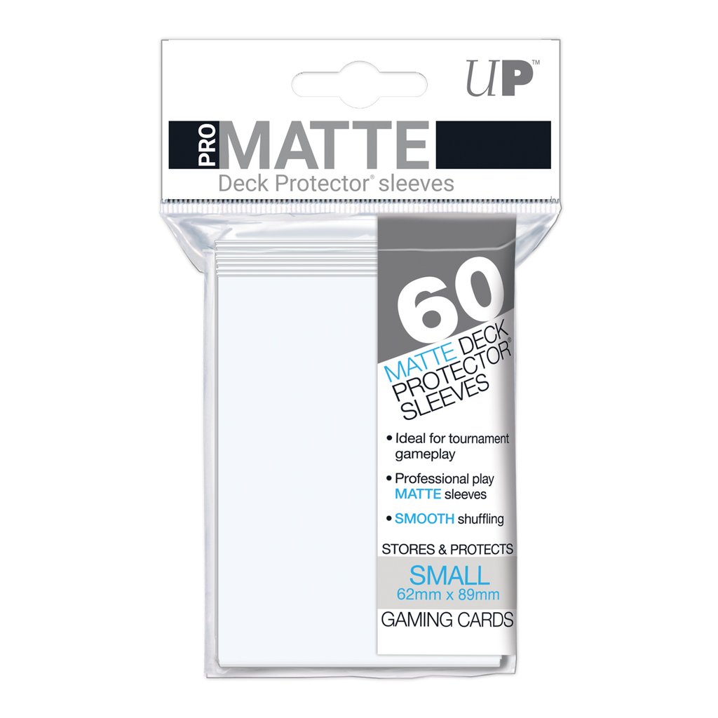 Image of White Pro-Matte (Japanese) [60 ct] Ultra Pro Deck Protector Sleeves