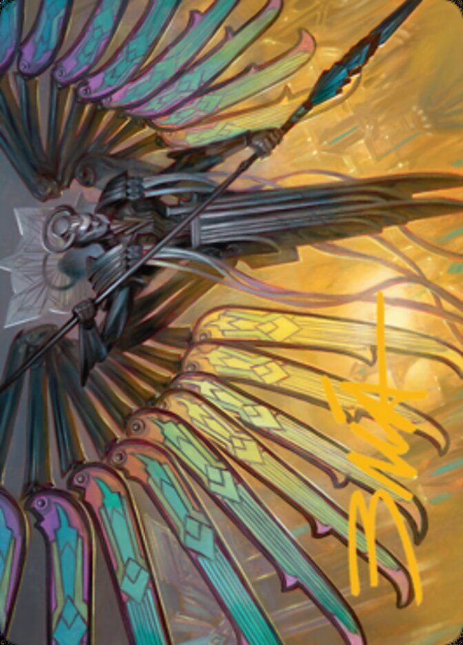 Image of Paragon of Modernity Art Card (Gold-Stamped Signature) [Streets of New Capenna Art Series]