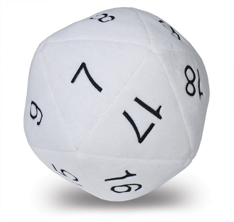 D20 Dice Plush (White)