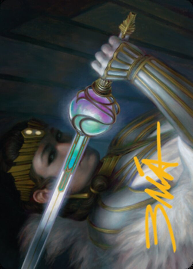 Image of Luxior, Giada's Gift Art Card (Gold-Stamped Signature) [Streets of New Capenna Art Series]