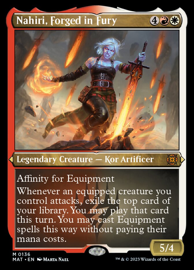 Image of Nahiri, Forged in Fury (Foil Etched) [March of the Machine: The Aftermath]