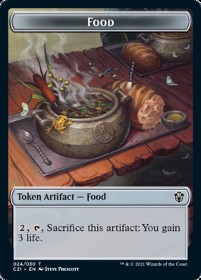 Image of Food // Pest Double-Sided Token [Commander 2021 Tokens]
