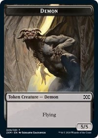 Image of Demon // Elemental Double-Sided Token [Double Masters Tokens]