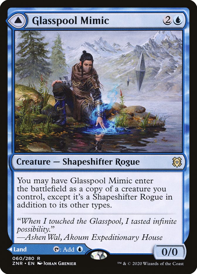 Image of Glasspool Mimic // Glasspool Shore [Zendikar Rising]