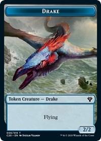 Image of Drake // Insect (018) Double-Sided Token [Commander 2020 Tokens]