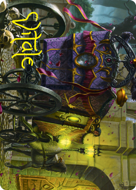 Image of Honeymoon Hearse Art Card (Gold-Stamped Signature) [Innistrad: Crimson Vow Art Series]