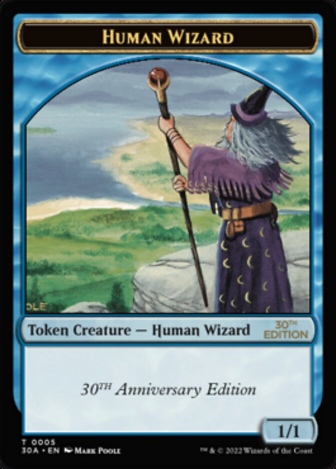 Image of Human Wizard Token [30th Anniversary Tokens]