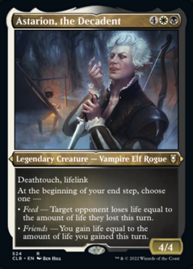 Image of Astarion, the Decadent (Foil Etched) [Commander Legends: Battle for Baldur's Gate]