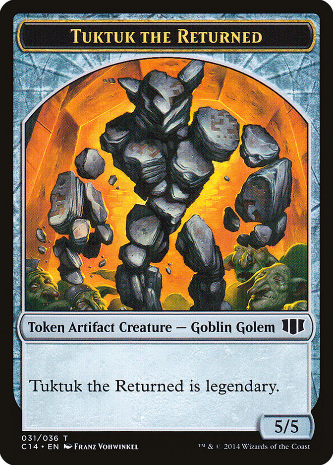 Image of Daretti, Scrap Savant Emblem // Tuktuk the Returned Double-Sided Token [Commander 2014 Tokens]