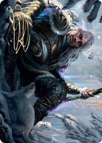 Image of Jorn, God of Winter Art Card (Gold-Stamped Signature) [Kaldheim Art Series]