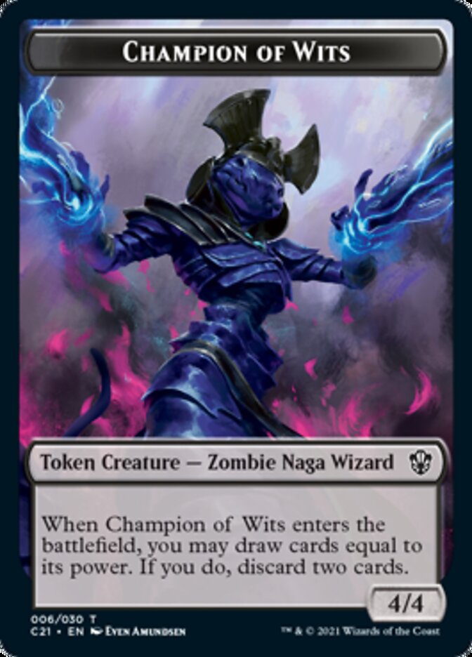Image of Eldrazi // Champion of Wits Double-Sided Token [Commander 2021 Tokens]