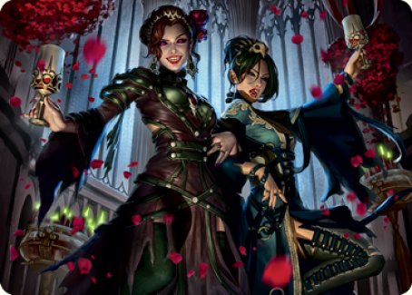 Image of Falkenrath Celebrants 2 Art Card [Innistrad: Crimson Vow Art Series]