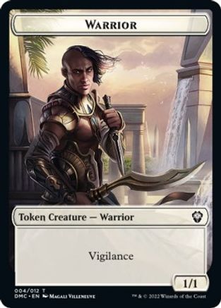 Image of Zombie Knight // Warrior Double-Sided Token [Dominaria United Commander Tokens]