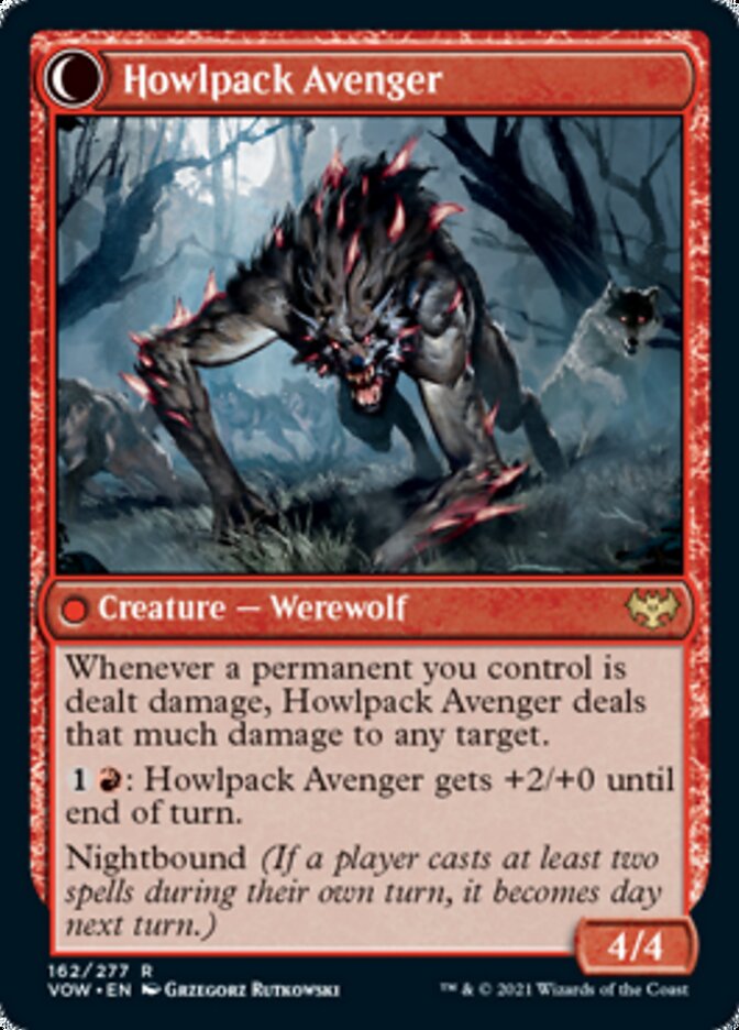 Image of Ill-Tempered Loner // Howlpack Avenger [Innistrad: Crimson Vow]