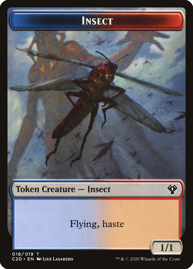Image of Insect Token (018/019) [Commander 2020 Tokens]