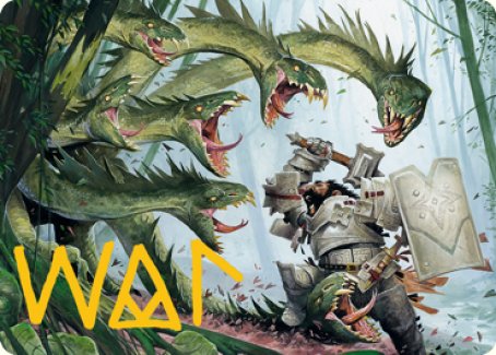 Image of Lair of the Hydra Art Card (Gold-Stamped Signature) [Dungeons & Dragons: Adventures in the Forgotten Realms Art Series]