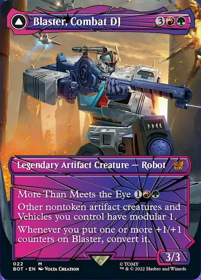 Image of Blaster, Combat DJ // Blaster, Morale Booster (Shattered Glass) [Transformers]