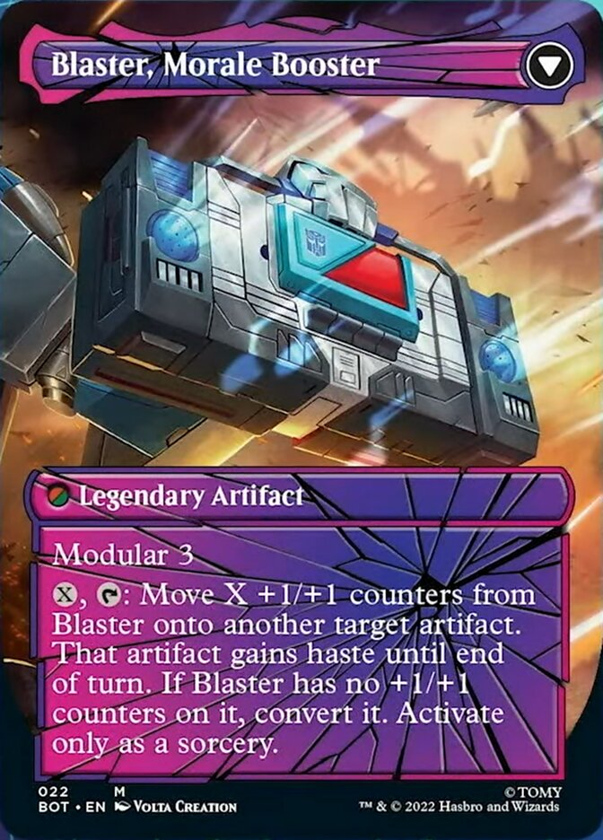 Image of Blaster, Combat DJ // Blaster, Morale Booster (Shattered Glass) [Transformers]