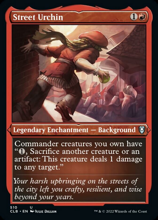 Image of Street Urchin (Foil Etched) [Commander Legends: Battle for Baldur's Gate]