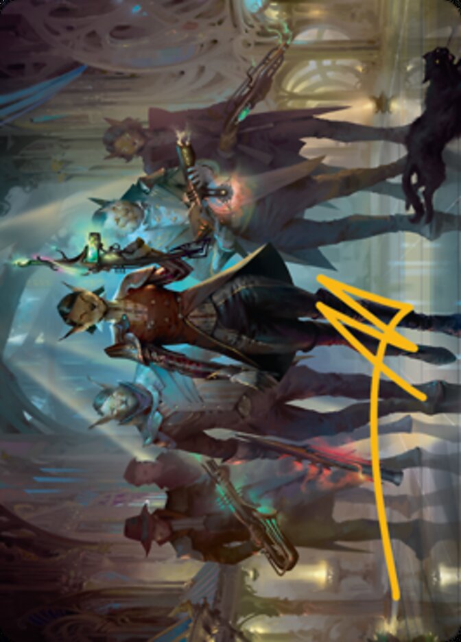Image of Family's Favor Art Card (Gold-Stamped Signature) [Streets of New Capenna Art Series]