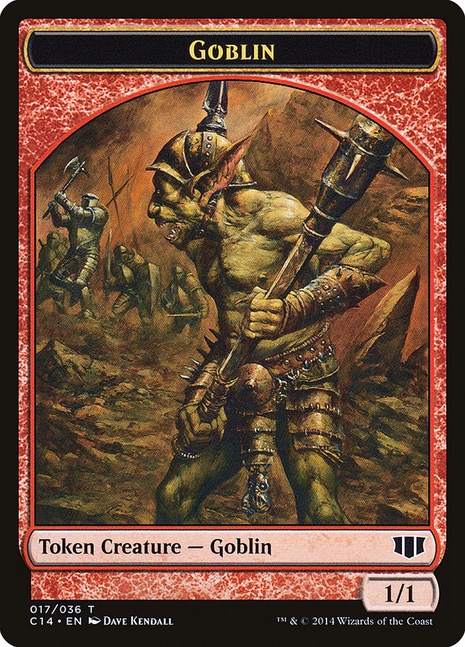 Image of Goblin // Goat Double-Sided Token [Commander 2014 Tokens]