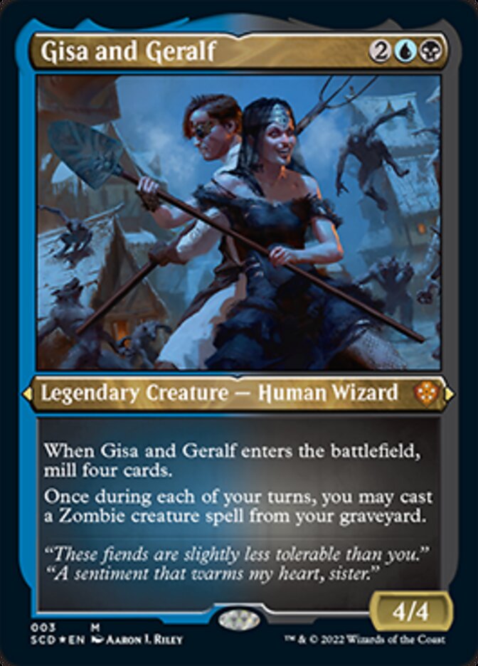 Image of Gisa and Geralf (Foil Etched) [Starter Commander Decks]