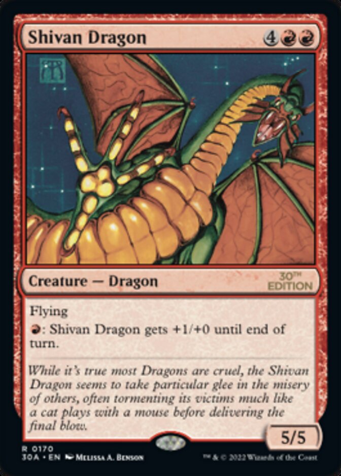 Image of Shivan Dragon [30th Anniversary Edition]