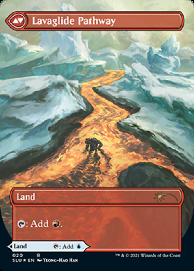 Image of Riverglide Pathway // Lavaglide Pathway (Borderless) [Secret Lair: Ultimate Edition]