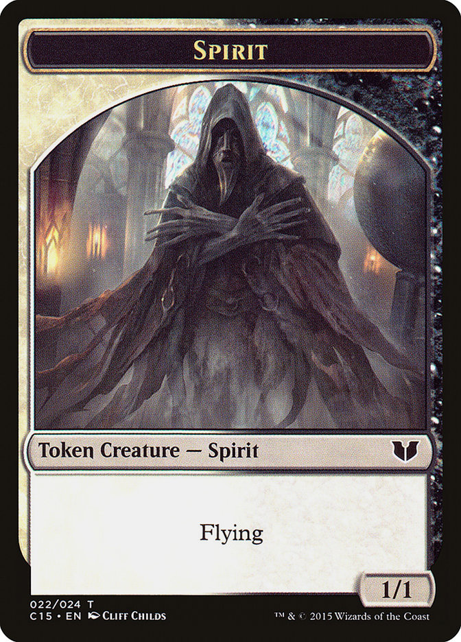 Image of Spirit (022) // Angel Double-Sided Token [Commander 2015 Tokens]
