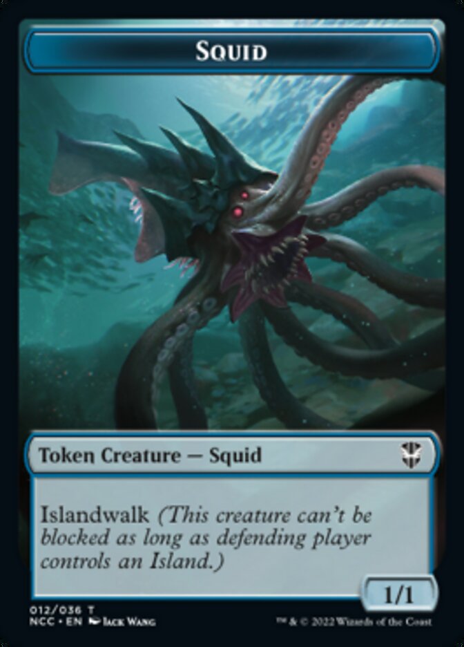 Image of Squid // The Monarch Double-Sided Token [Streets of New Capenna Commander Tokens]