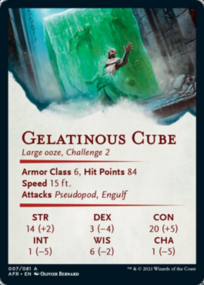 Image of Gelatinous Cube Art Card [Dungeons & Dragons: Adventures in the Forgotten Realms Art Series]