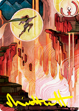 Image of Thrill of Possibility Art Card (Gold-Stamped Signature) [Strixhaven: School of Mages Art Series]