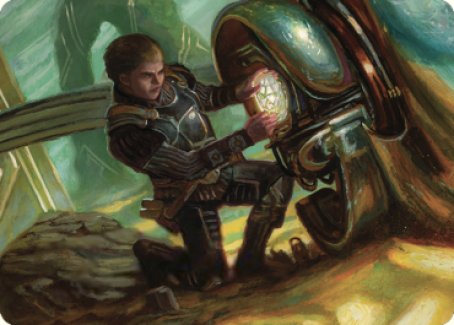 Image of Urza, Powerstone Prodigy Art Card [The Brothers' War Art Series]