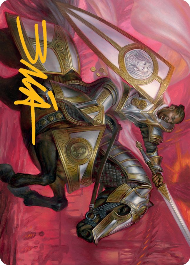 Image of Sigiled Sentinel Art Card (Gold-Stamped Signature) [March of the Machine Art Series]